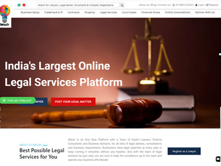 Legal services web portal