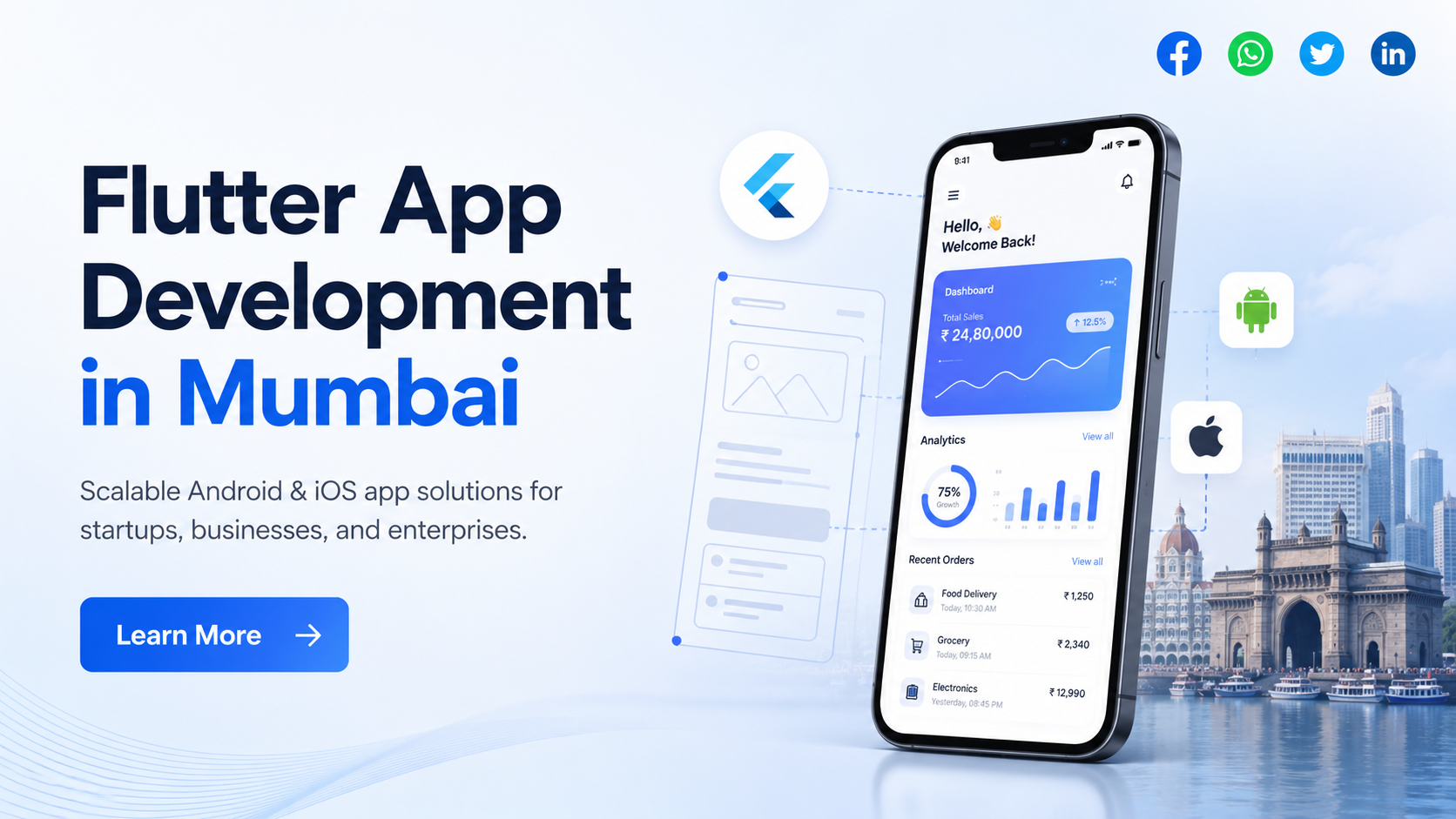 You are currently viewing Flutter App Development Company in Mumbai for Scalable Android & iOS Apps