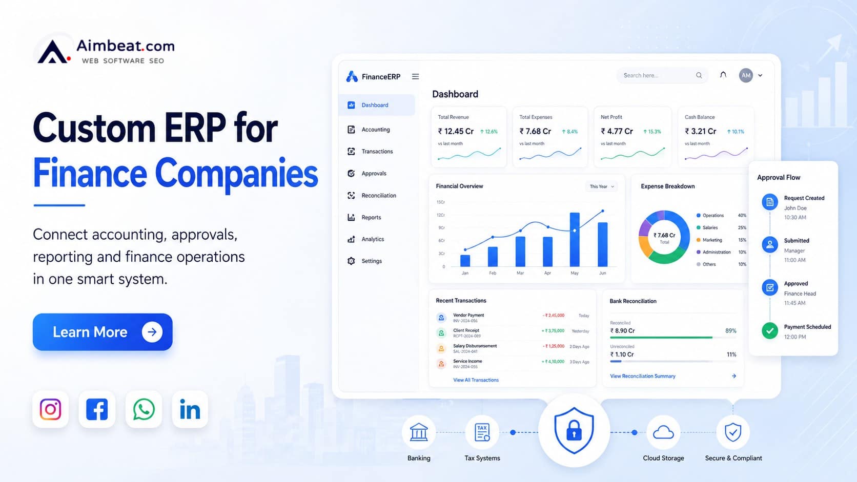 You are currently viewing Custom ERP Software for Finance Companies: Build One Connected System for Finance Operations