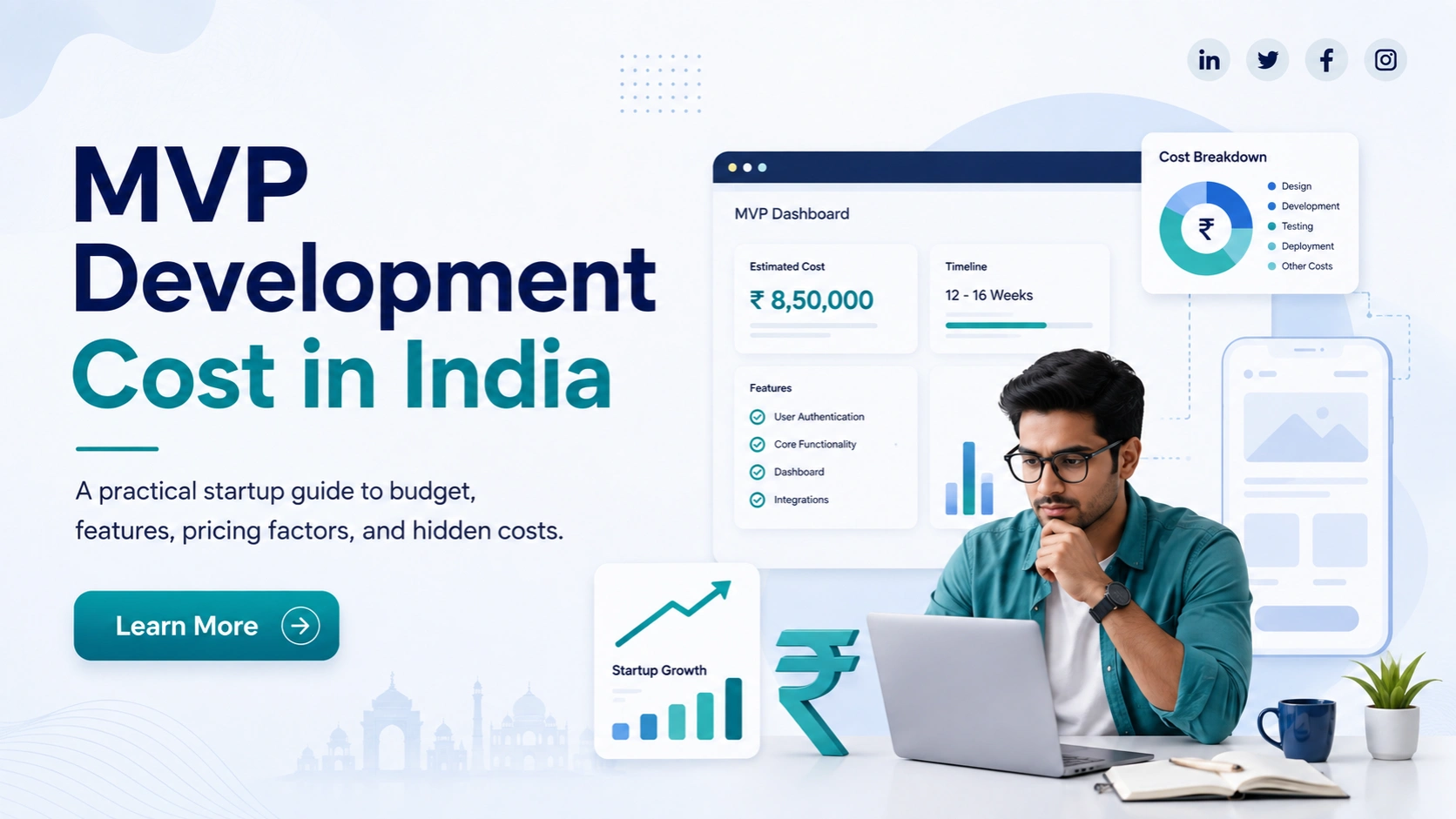 Read more about the article MVP Development Cost for Startups in India: A Practical Cost Breakdown for Founders