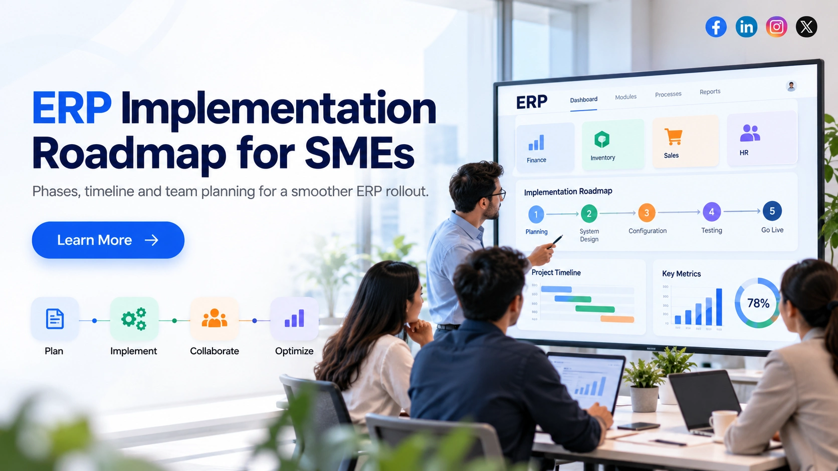 You are currently viewing ERP Implementation Roadmap for SMEs: Phases, Timeline and Team