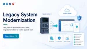 Read more about the article Legacy System Modernization: Cost, Approaches & Migration Checklist
